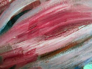 Detail of texture in oil painting